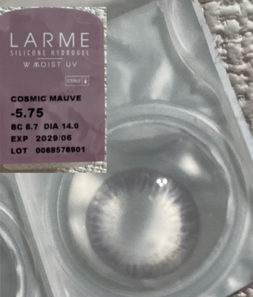 ラルム シリコーンハイドロゲル ダブルモイストUV ワンデー/LARME/カラーコンタクトレンズを使ったクチコミ（2枚目）