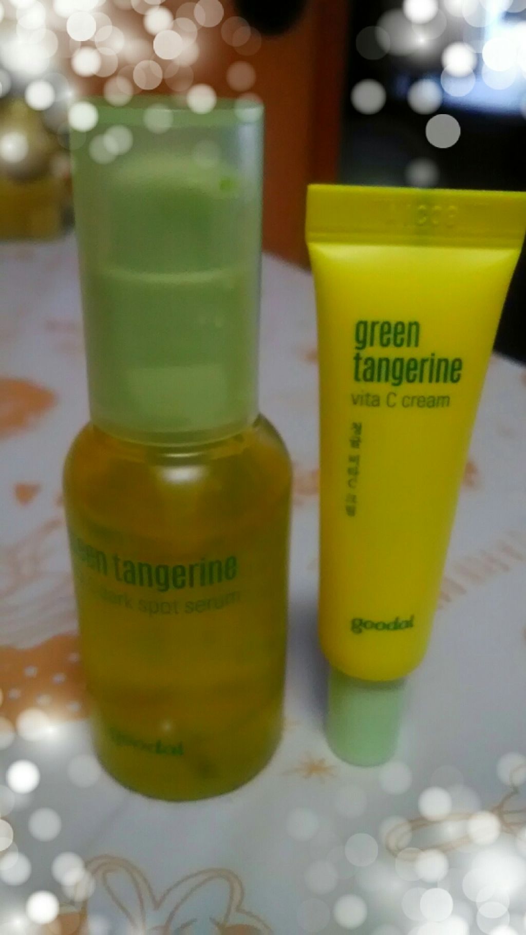 グーダルVクリーム(goodal GREEN TANGERINE V CREAM SET)/goodal/フェイスクリームを使ったクチコミ（1枚目）