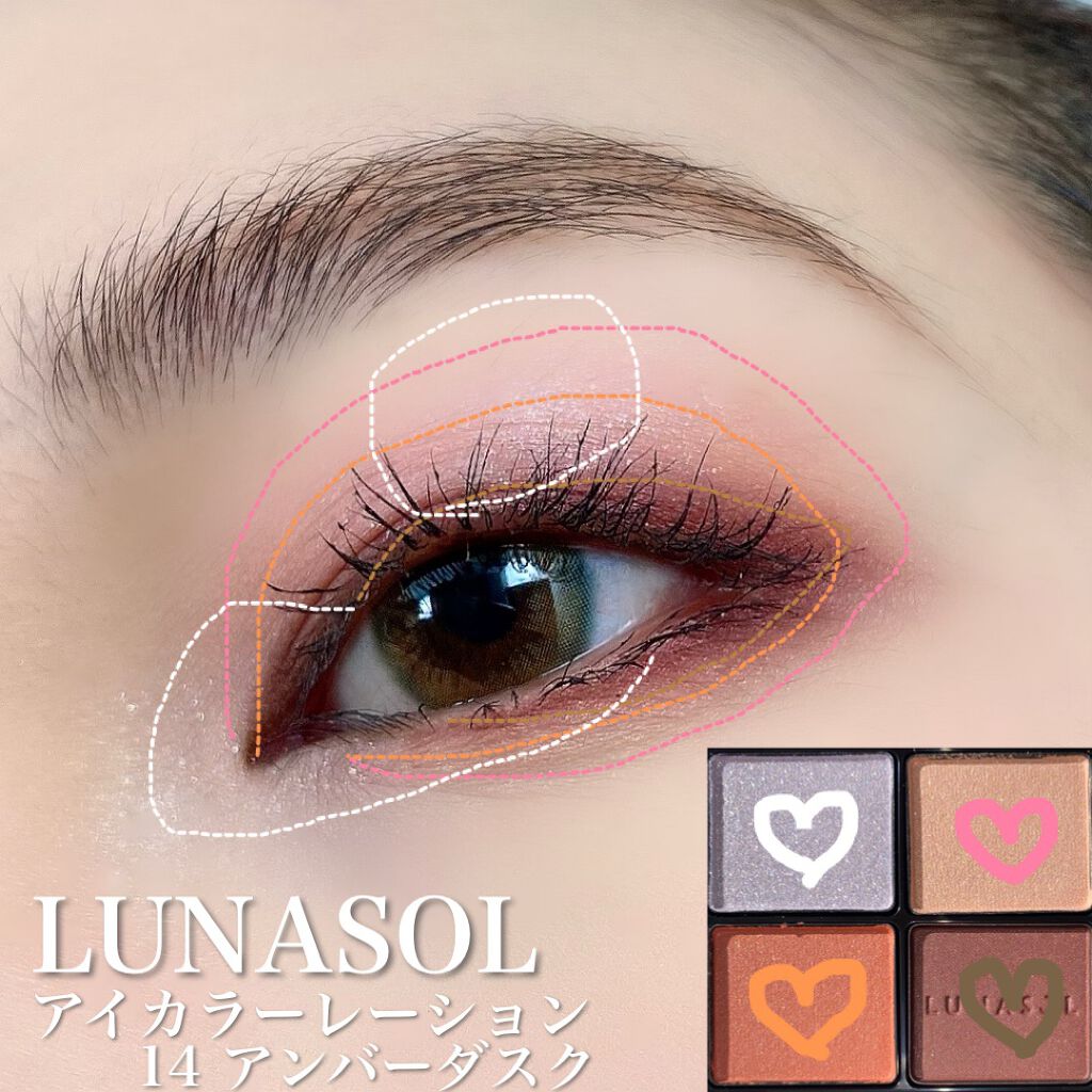 アイカラーレーション/LUNASOL/アイシャドウパレットを使ったクチコミ(4枚目)