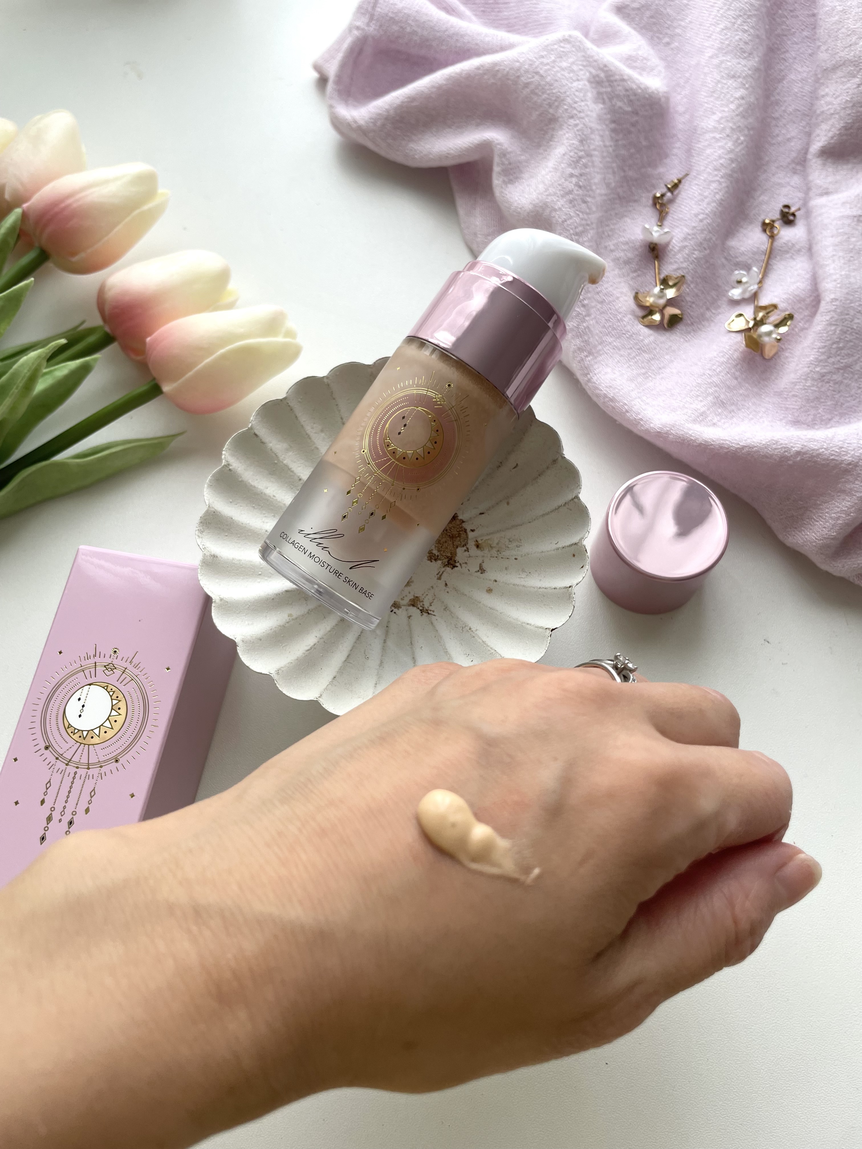 コラーゲンモイスチャースキンベース/illuN/化粧下地を使ったクチコミ（2枚目）