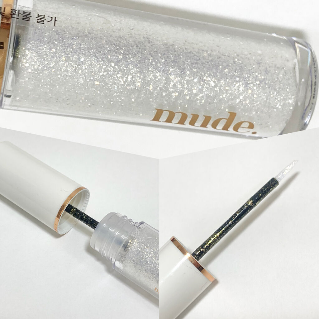 MD ドリーミーグリッター 02 GOLD ​GLORY/mude./グリッターを使ったクチコミ（2枚目）