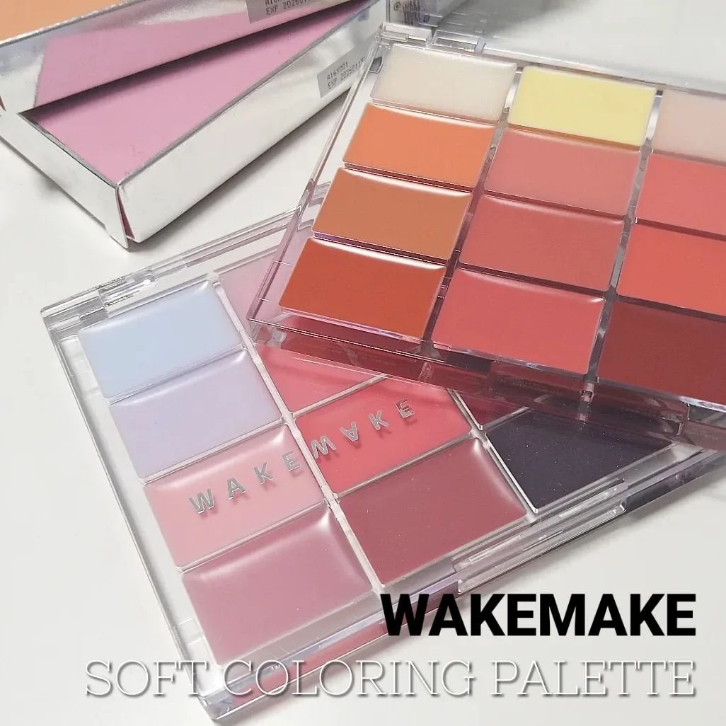 ソフトカラーリングリップパレット/wakemake/口紅を使ったクチコミ(2枚目)