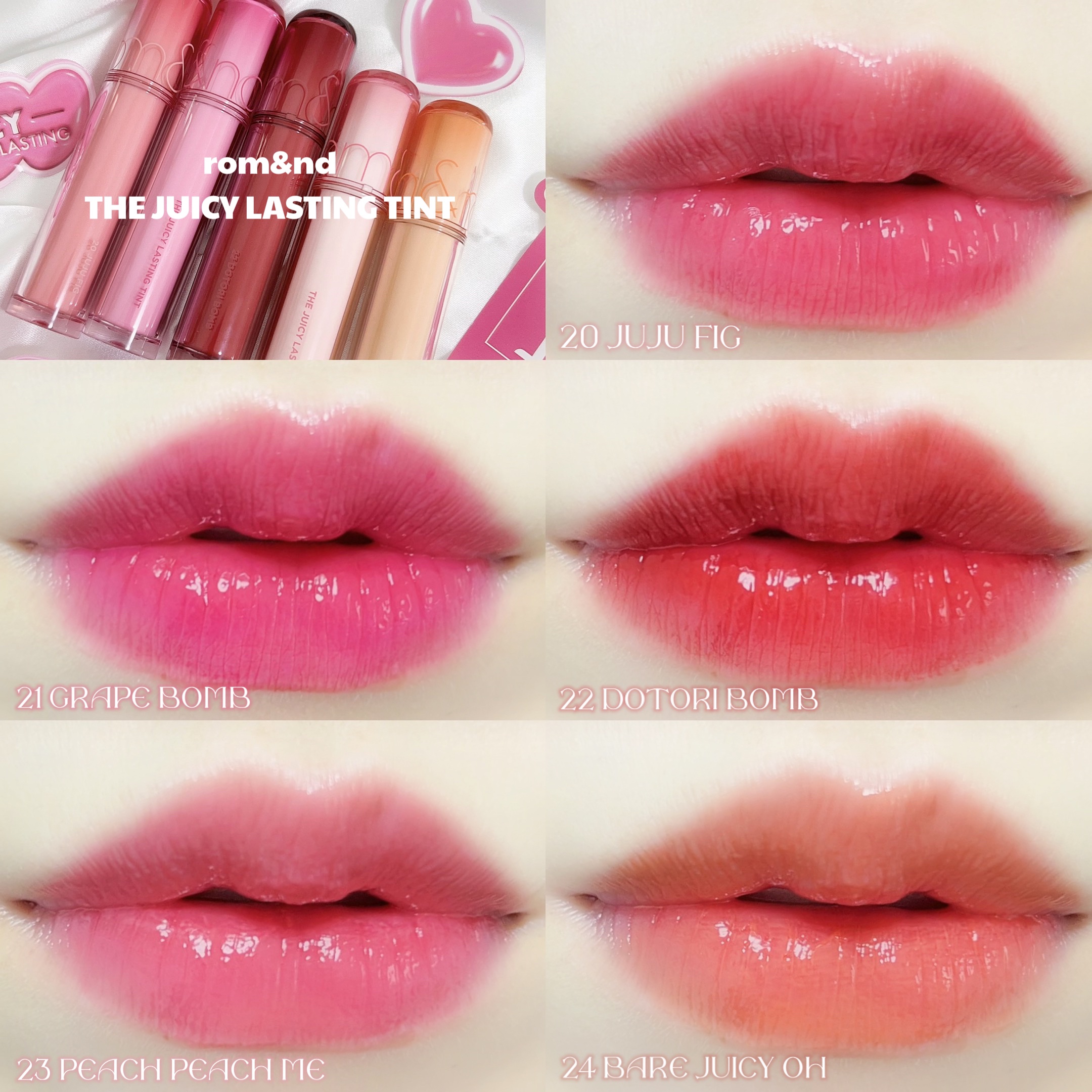 ザ ジューシーラスティングティント/rom&nd/リップティントを使ったクチコミ（1枚目）