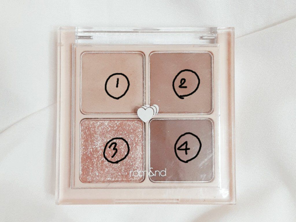 ベターザンアイズ/rom&nd/アイシャドウパレットを使ったクチコミ（3枚目）