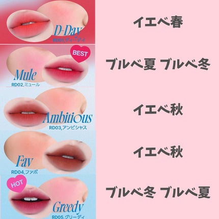 リップアンドチーク ブラーリープリンポット/fwee/口紅を使ったクチコミ(5枚目)