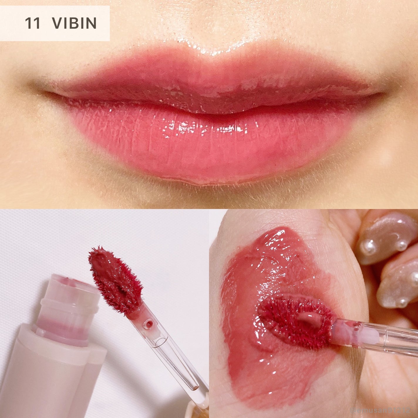 ハートクラッシュ ベアグレイズティント/HOLIKA HOLIKA/リップティントを使ったクチコミ(6枚目)