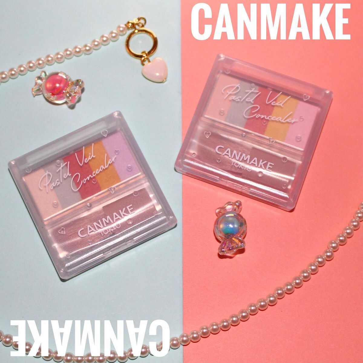 パステルヴェールコンシーラー/キャンメイク/パレットコンシーラーを使ったクチコミ(1枚目)