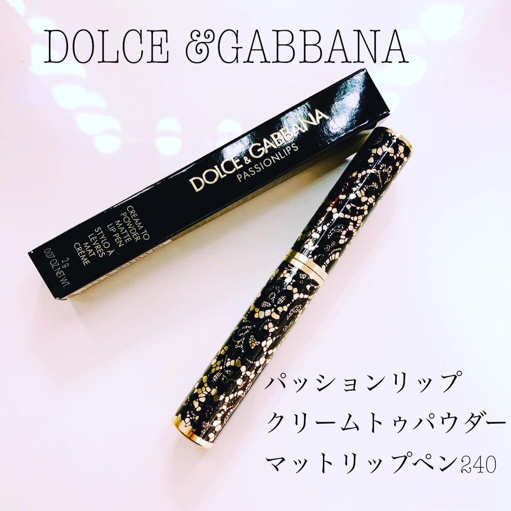 パッションリップ クリームトゥパウダー マットリップペン/DOLCE&GABBANA BEAUTY/口紅を使ったクチコミ(1枚目)