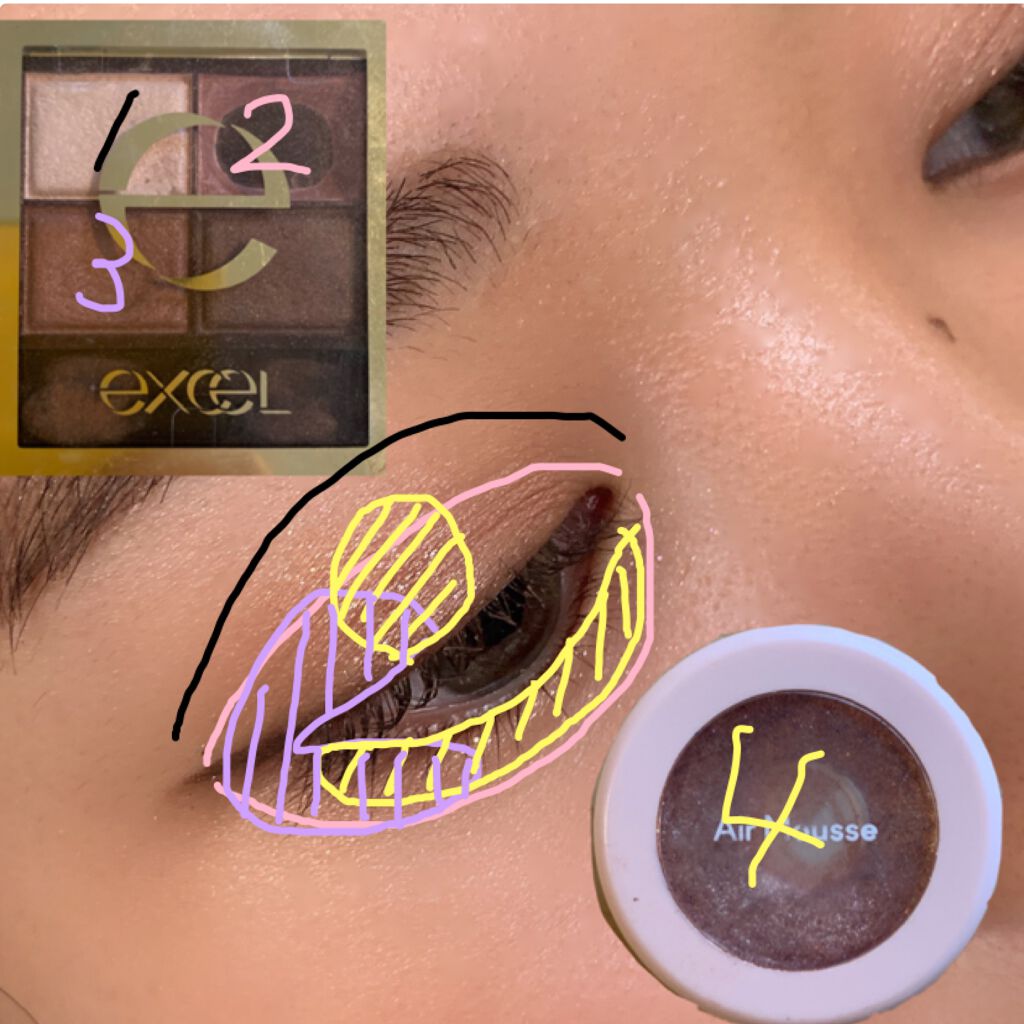 スキニーリッチシャドウ/excel/アイシャドウパレットを使ったクチコミ(2枚目)