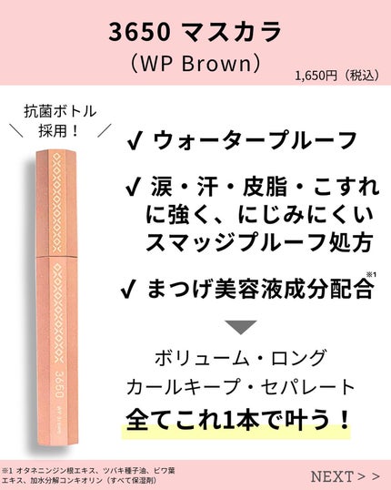 マスカラ WP WPブラウン/3650/マスカラを使ったクチコミ(2枚目)