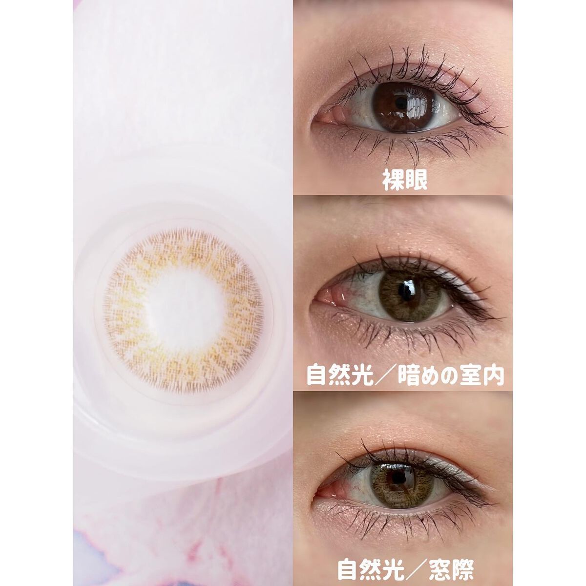 ピエナージュ ミミジェム ワンデー ミミプラチナム/PienAge/カラーコンタクトレンズを使ったクチコミ（1枚目）