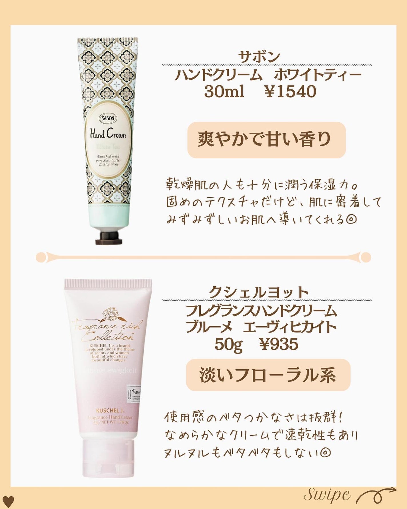 つや子 on LIPS 「『永久保存版🙌手綺麗言われた💅✨✨ハンドクリーム』→他の投稿は..」(3枚目)