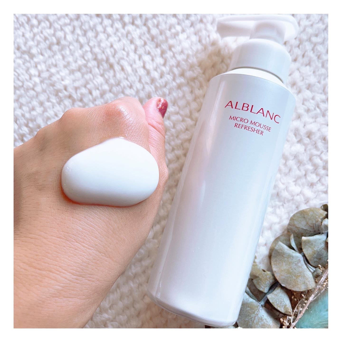 マイクロムース リフレッシャー/ALBLANC/泡洗顔を使ったクチコミ（3枚目）