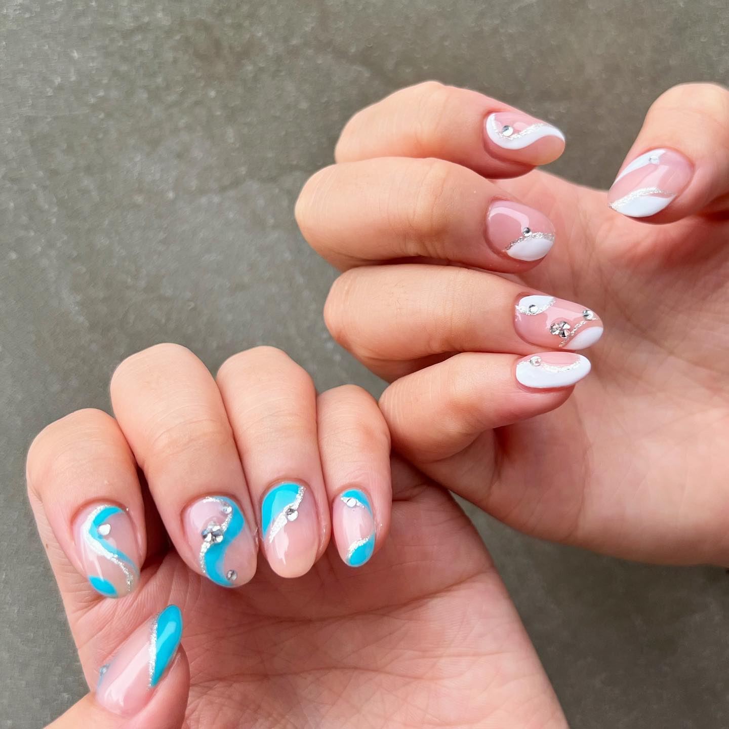 #うねうねネイルのネイルデザイン