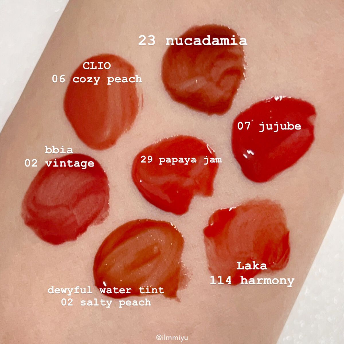 あなたはどっち派？rom&nd・BBIA・CLIO・PERIPERA・Lakaのリップ