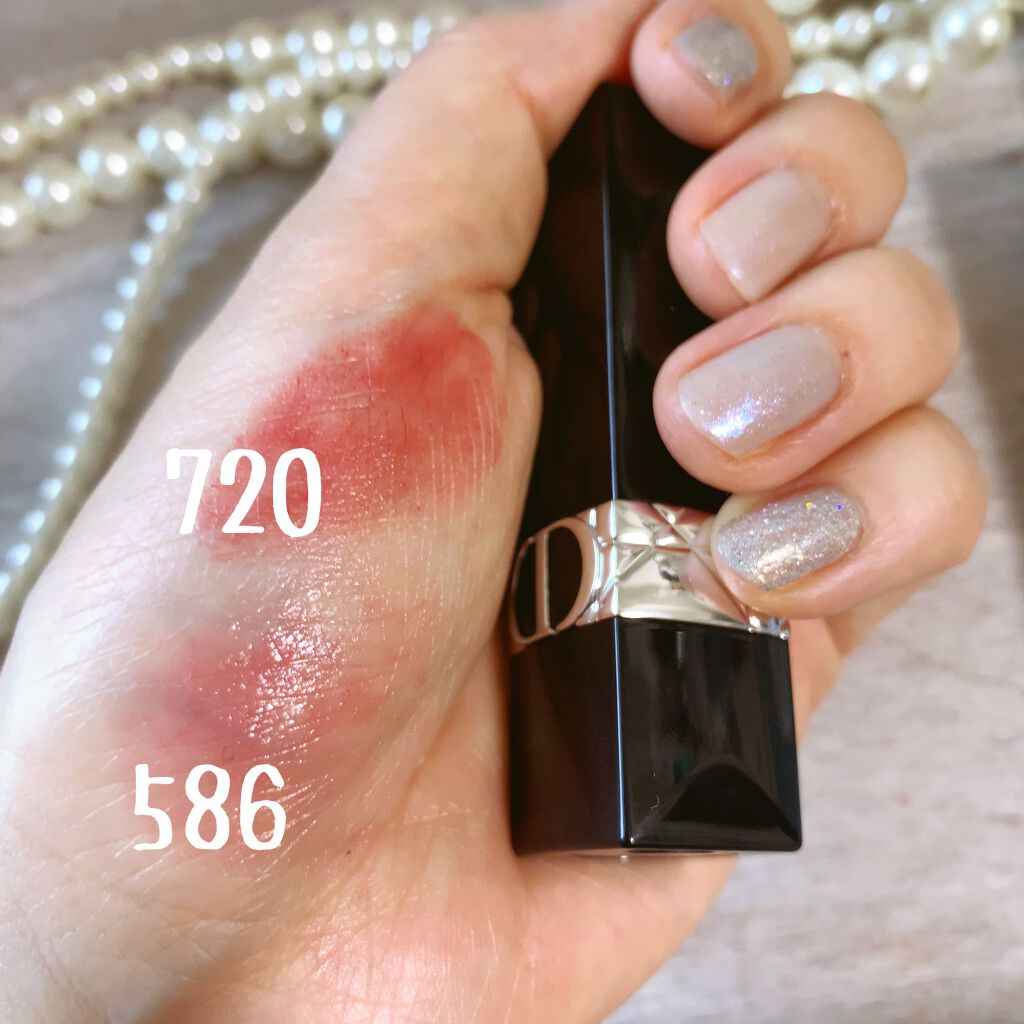 DIOR　ルージュ ディオール バーム 586 ルージュ ディオール バーム」唇を保湿しながらソフトに発色する新