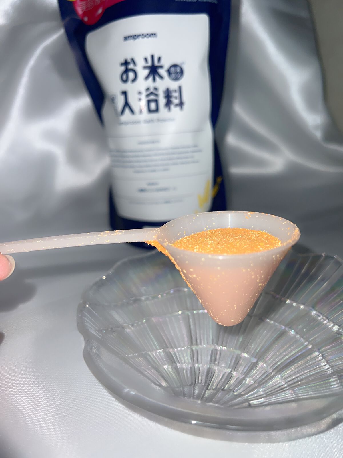 お米バスパウダー 400g/amproom/保湿系入浴剤を使ったクチコミ（3枚目）