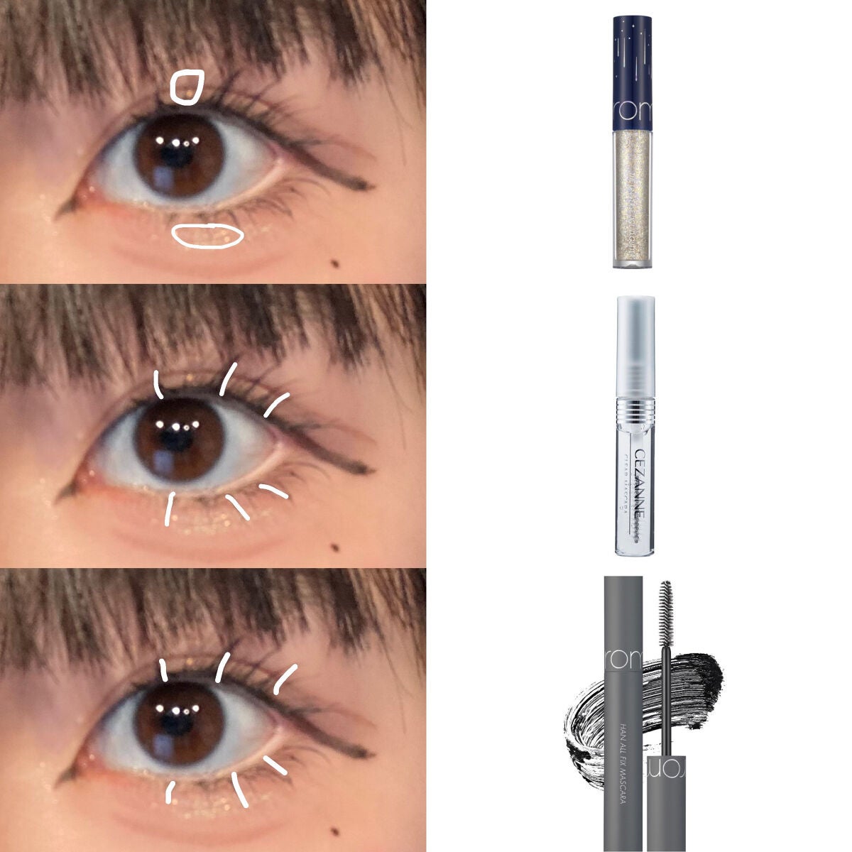 クリア マスカラR/CEZANNE/マスカラ下地を使ったクチコミ(6枚目)