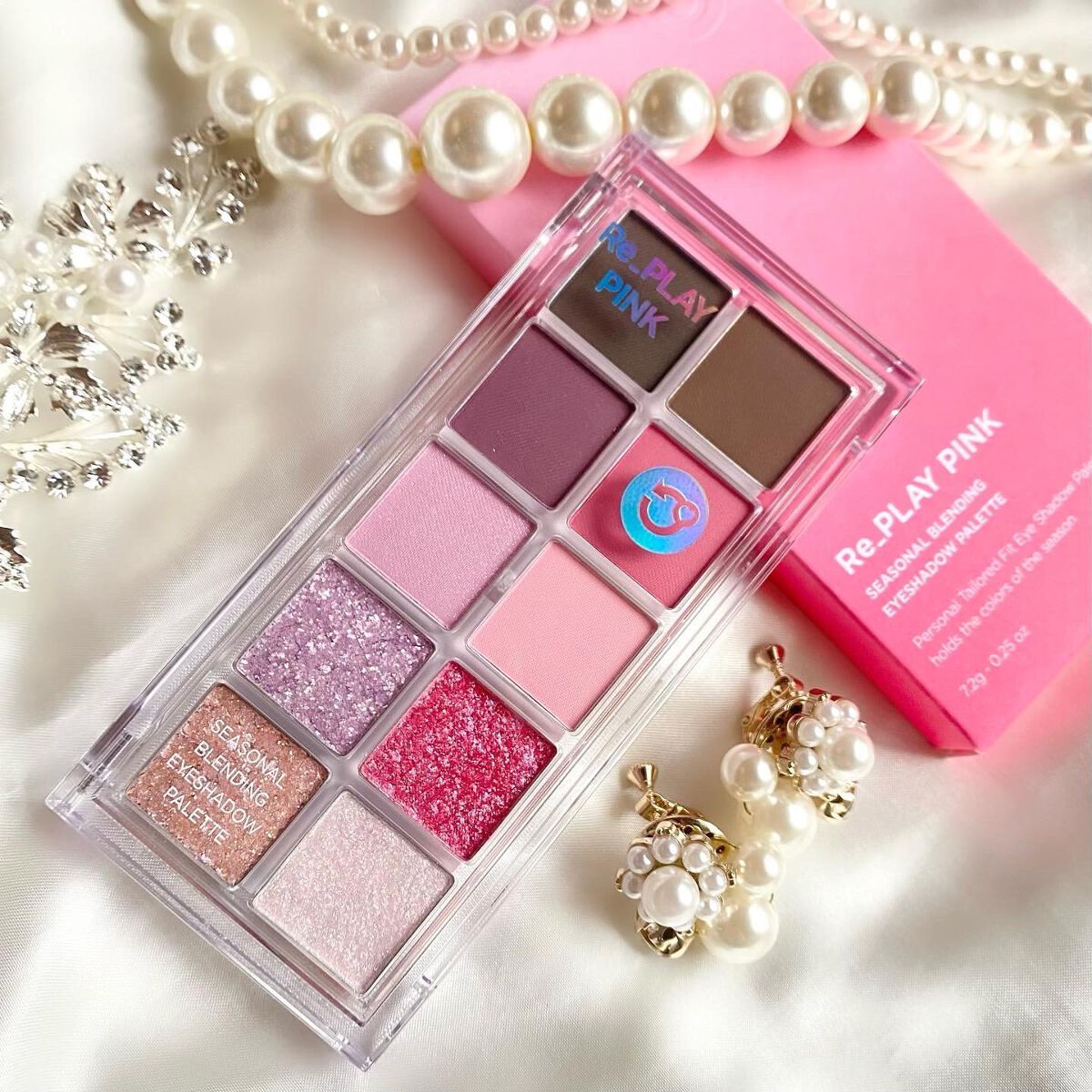 シーズナルブレンディングアイシャドウパレット/Peach C/アイシャドウパレットを使ったクチコミ(2枚目)