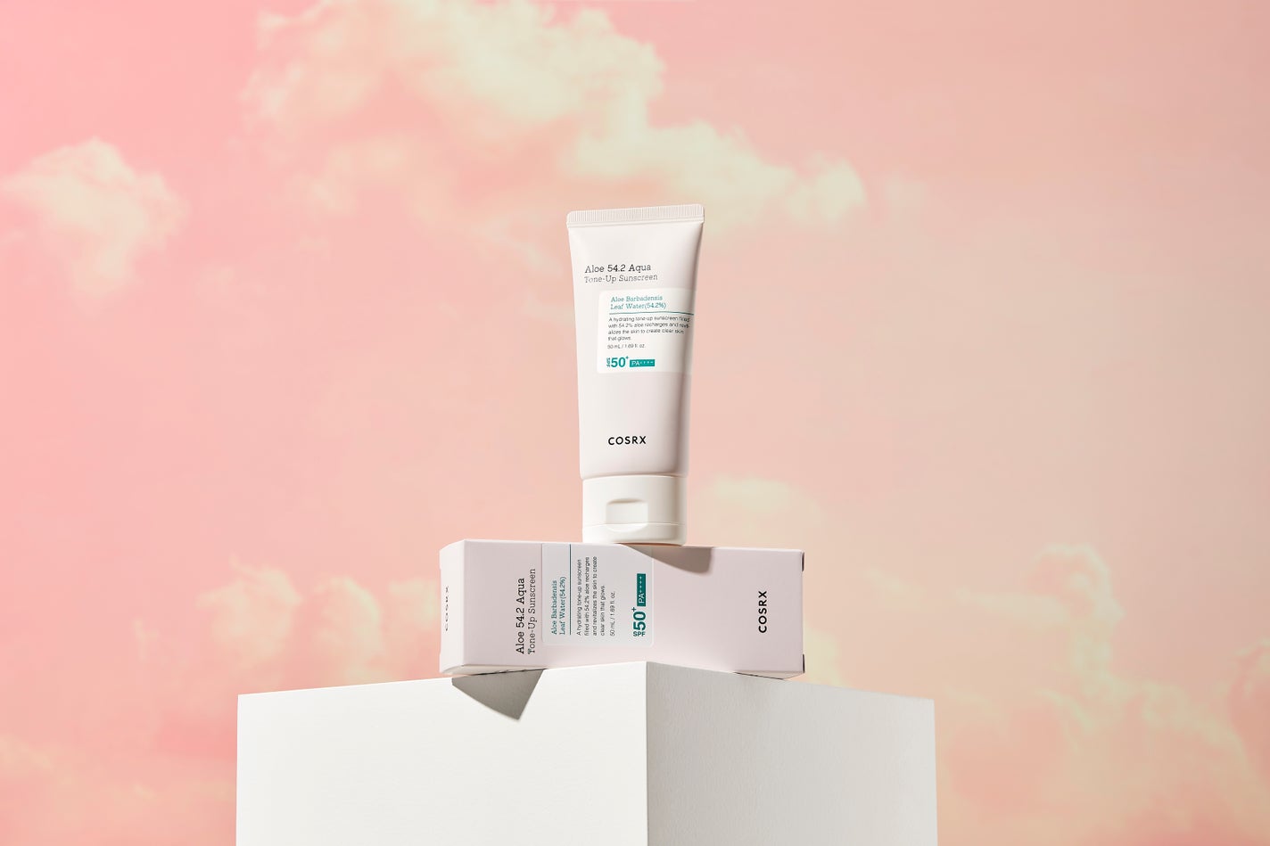 アロエ54.2アクアトーンアップUVクリーム SPF50+ PA++++ COSRX