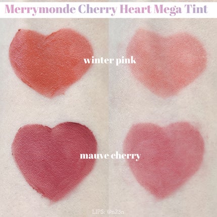 cherry heart tint/Merrymonde/リップグロスを使ったクチコミ(2枚目)