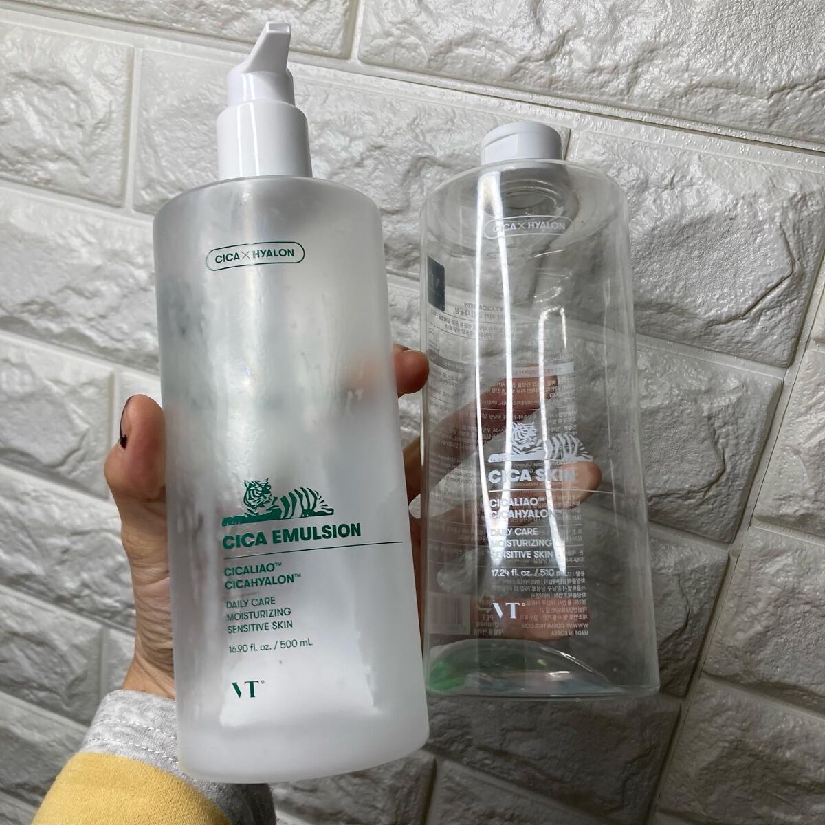 ちゃんぶぅ 投稿ある方フォロバ💕あんまり開かないから遅いよ on LIPS 「使い切りコスメ。VT大容量CICAスキン&CICAエマルジョン..」(3枚目)