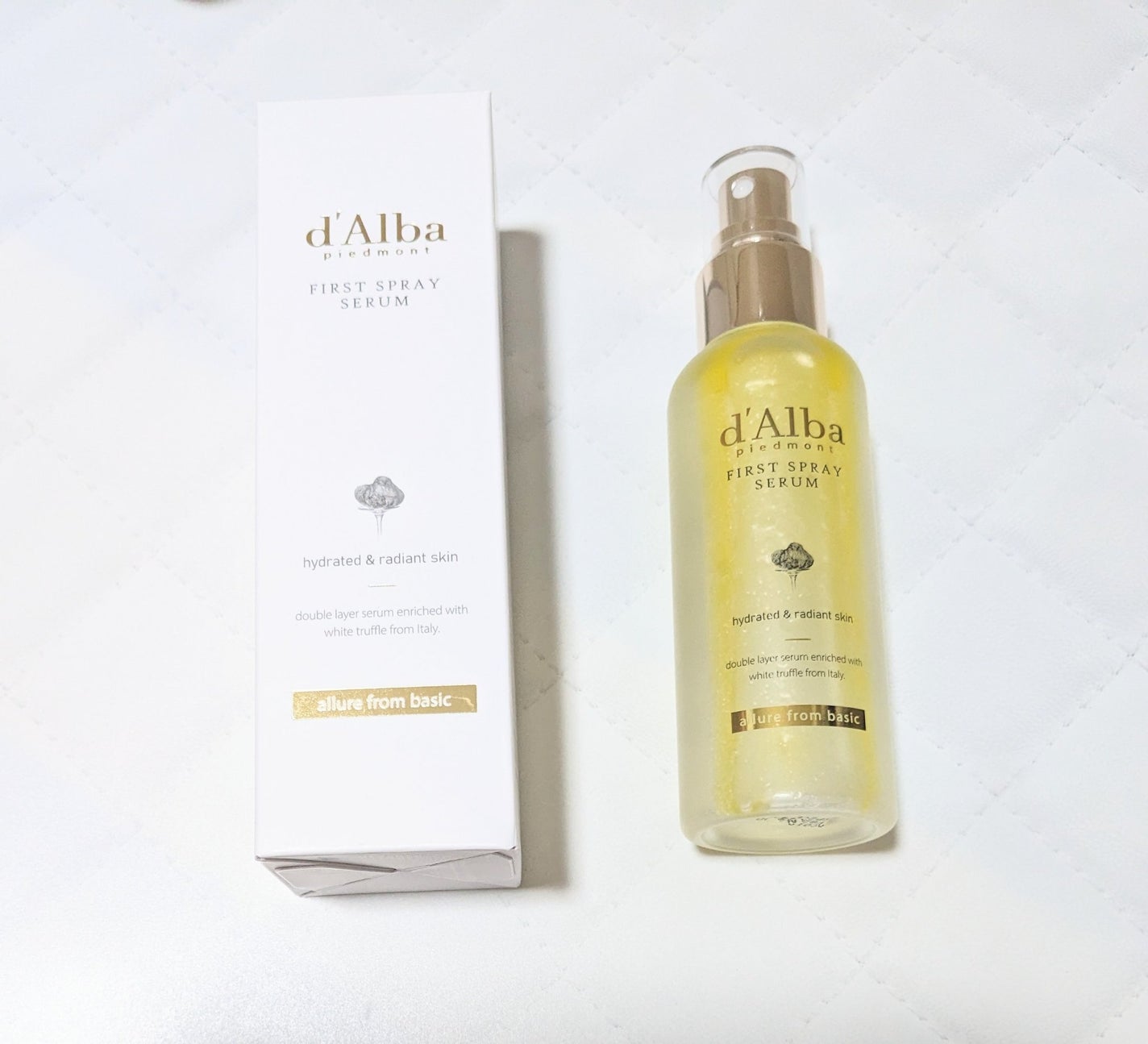 ダルバ ホワイトトリュフファーストスプレーセラム/ダルバ/ミスト状化粧水を使ったクチコミ(2枚目)