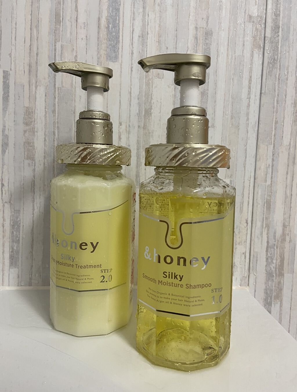 シルキー　スムースモイスチャー　シャンプー　1.0/ヘアトリートメント　2.0/&honey/市販シャンプーを使ったクチコミ（1枚目）