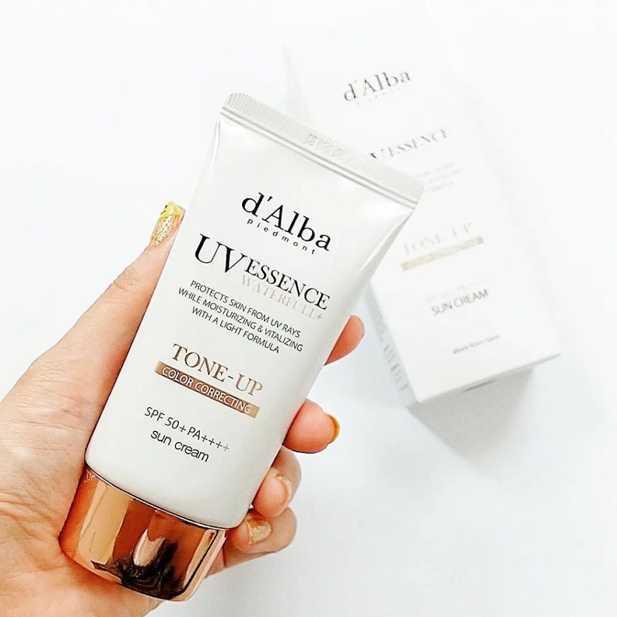 ウォータフルトーンアップサンクリーム/ダルバ/日焼け止めクリームを使ったクチコミ(1枚目)