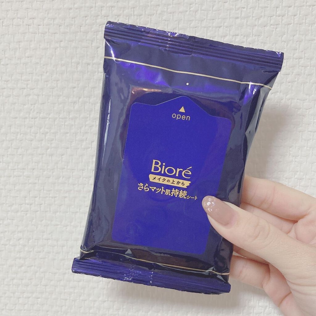 ビオレ メイク持続シート さらマット肌/ビオレ/フェイスシートを使ったクチコミ（3枚目）