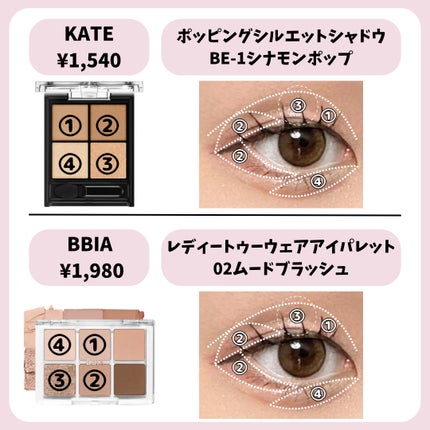 THE アイパレR/b idol/アイシャドウパレットを使ったクチコミ(4枚目)