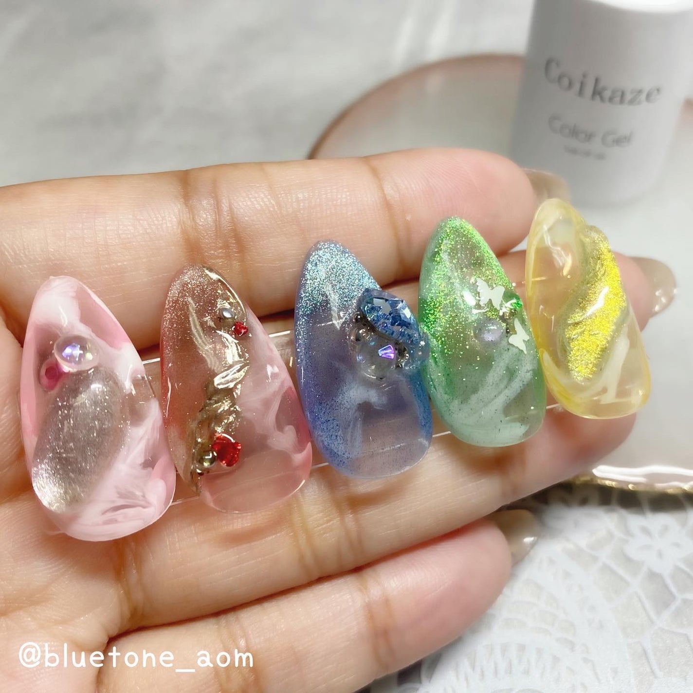 ジェルネイル(ライト対応)/セリア/ジェルネイルを使ったクチコミ(3枚目)