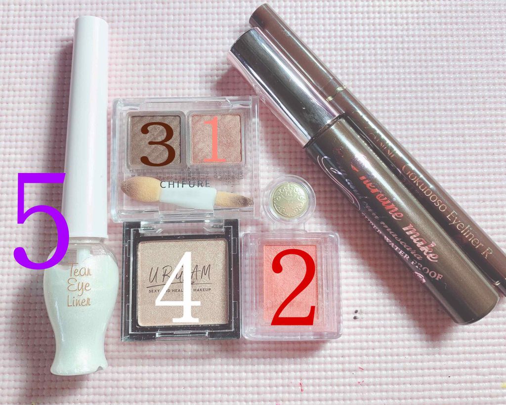 アイ カラー(チップ付)/ちふれ/アイシャドウパレットを使ったクチコミ（2枚目）