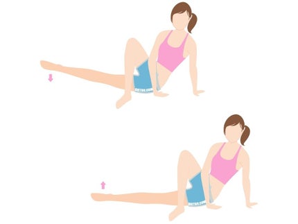 y_e on LIPS 「太もも痩せストレッチ方法です。1枚目まぁ、定番ですよね。足パカ..」(4枚目)