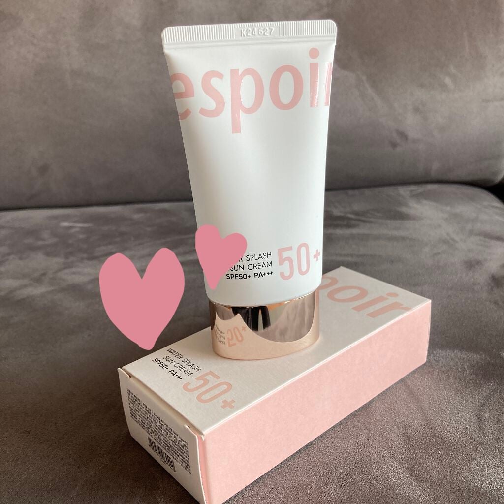 ウォータースプラッシュサンクリーム/espoir/日焼け止め・UVケアを使ったクチコミ(1枚目)