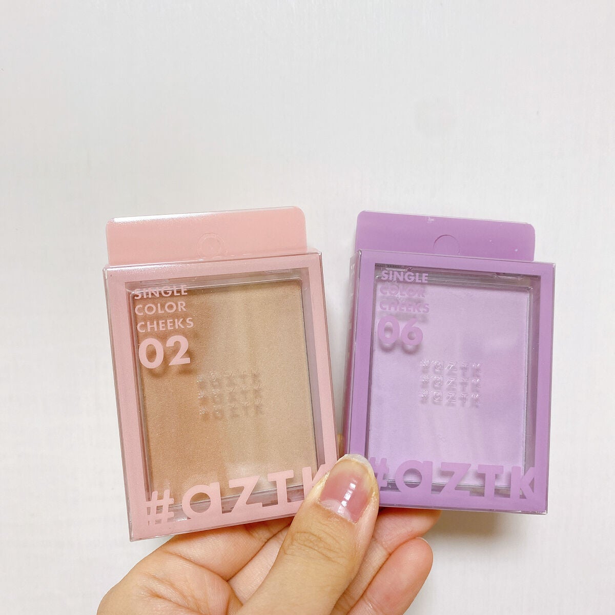 シングルカラーチーク/aZTK/パウダーチークを使ったクチコミ(1枚目)