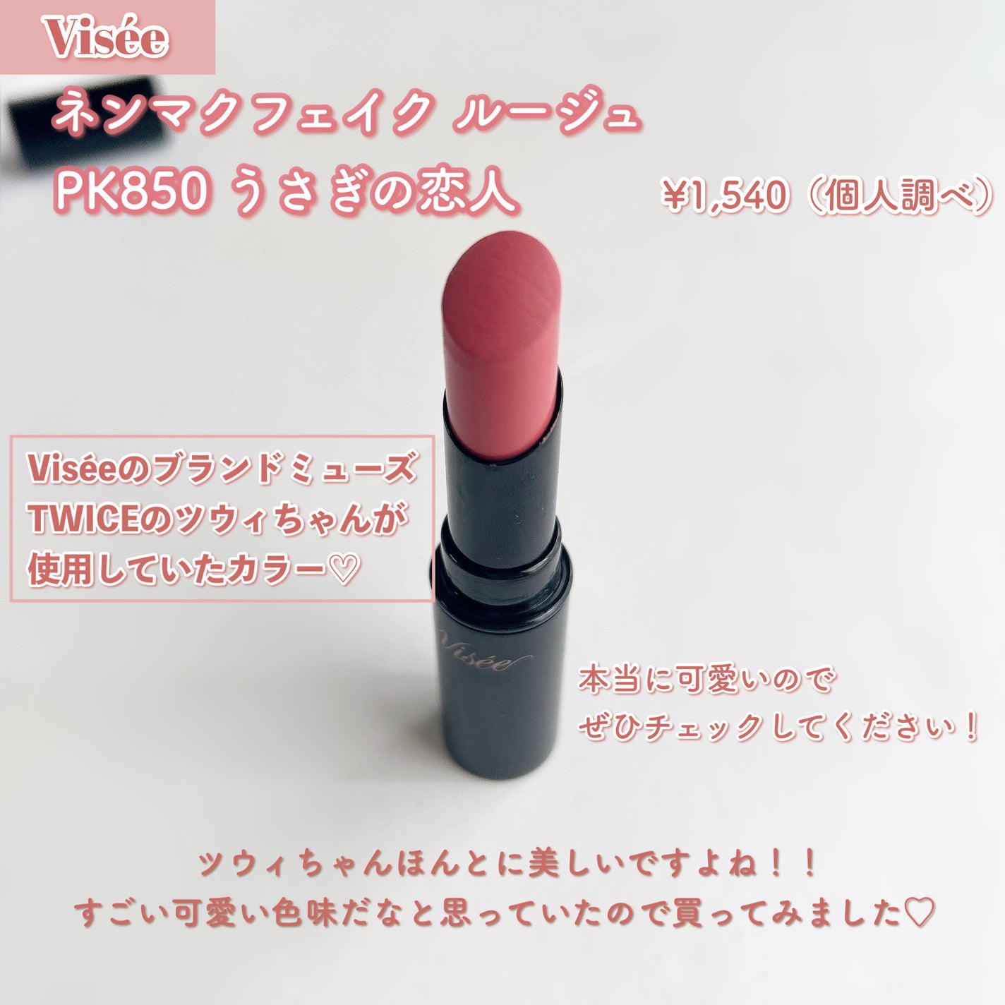 ネンマクフェイク ルージュ/Visée/口紅を使ったクチコミ(2枚目)