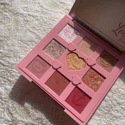 Love Bear 9色 アイシャドウパレット ストロベリーミルク/FlowerKnows/アイシャドウパレットを使ったクチコミ(3枚目)