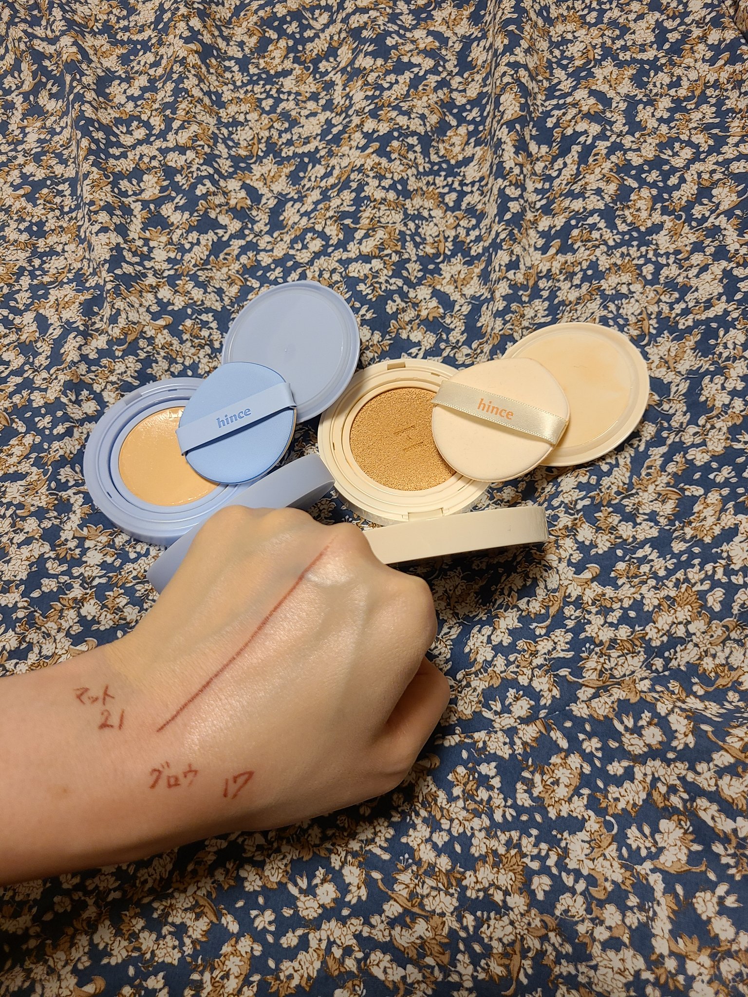 セカンドスキングロウクッション/hince/クッションファンデーションを使ったクチコミ（2枚目）