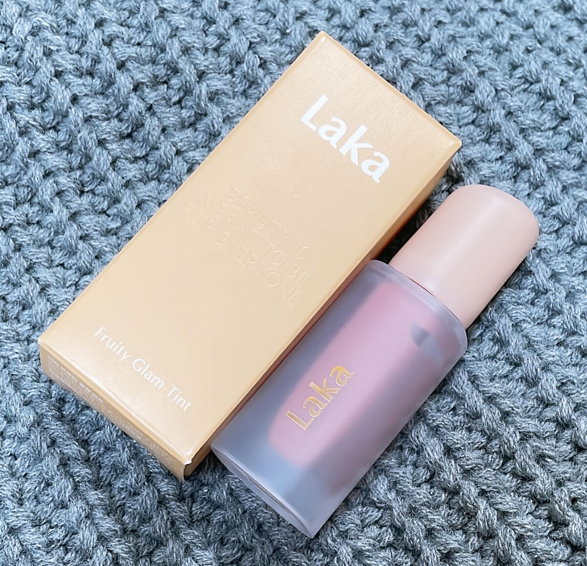 フルーティーグラムティント 113 プレジャー/Laka/リップティントを使ったクチコミ（2枚目）