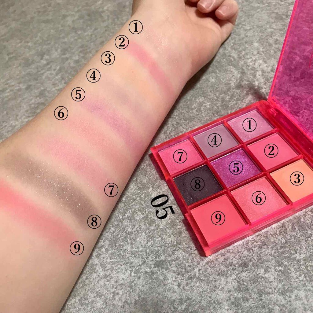 UR GLAM BLOOMING EYE COLOR PALETTE/U R GLAM/アイシャドウパレットを使ったクチコミ(2枚目)