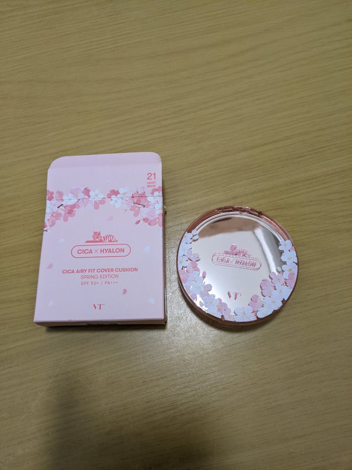 CICA ブロック クッション #21 ライトベージュ シナモロール(限定デザイン)/CNP Laboratory/クッションファンデーションを使ったクチコミ（1枚目）