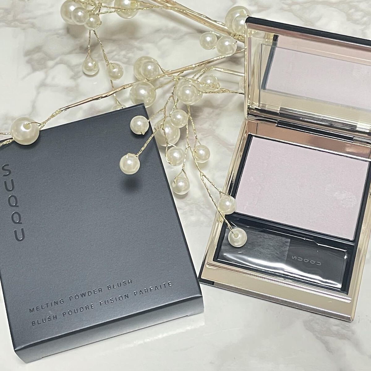 メルティング パウダー ブラッシュ/SUQQU/パウダーチークを使ったクチコミ(1枚目)