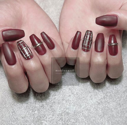 #パールネイル,#ネイル,#ビジューネイル,#アートネイル,#秋ネイル,#ミラーアートネイル,#チェック柄ネイル,#オータムネイル,#ジュエリーネイル,#ミラーネイル,#手書きアートネイル,#マスタードネイル,#ブラウンネイル,#リングネイル,#秋ネイル,#天王寺ネイルのネイルデザイン