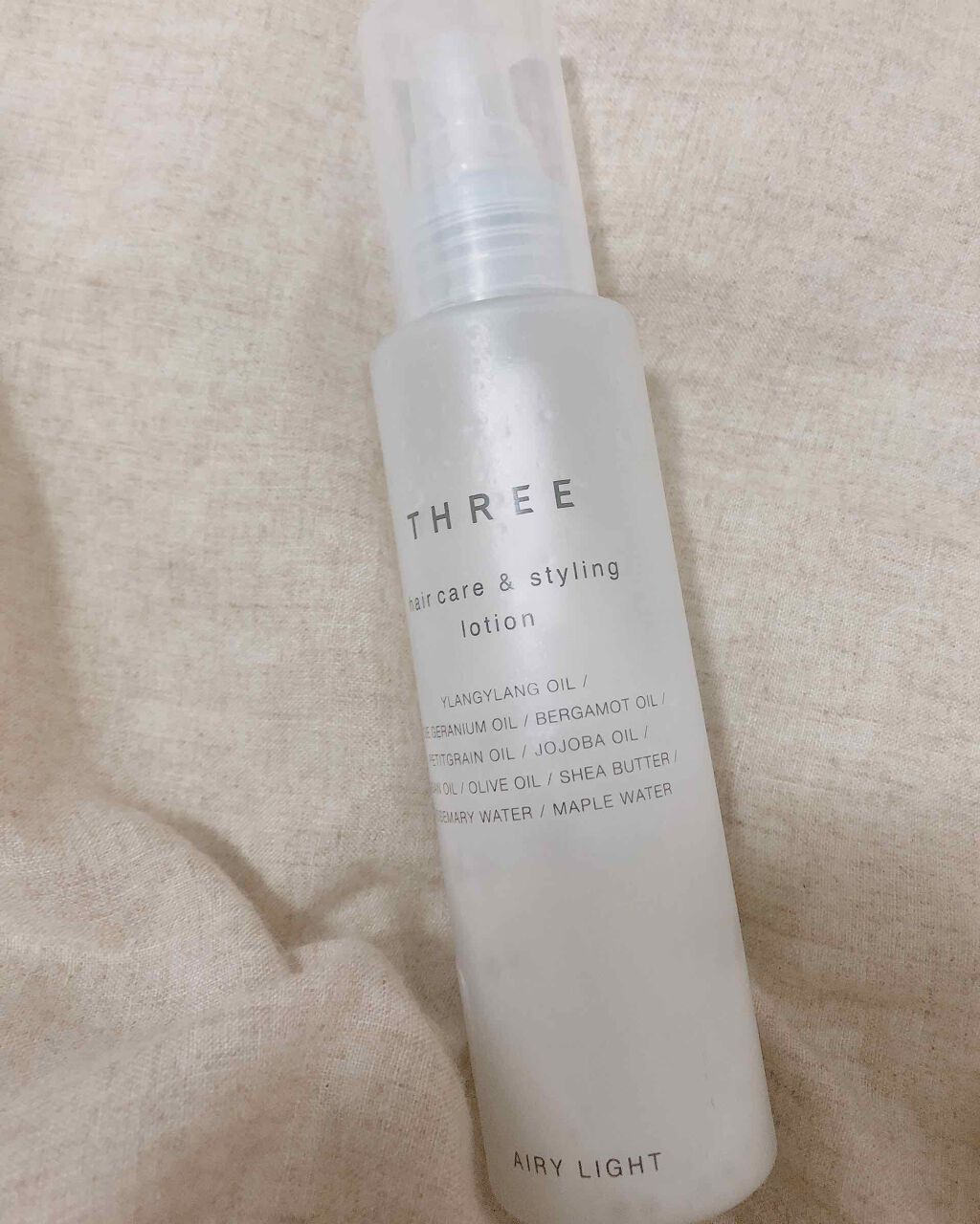 ヘアケア&スタイリング ローション|THREEの口コミ「友達から