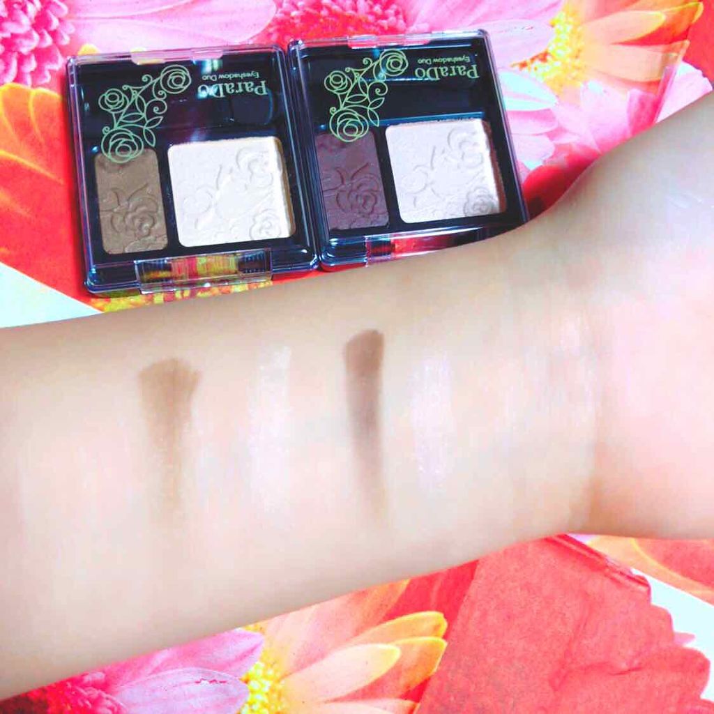 アイシャドウ デュオ/パラドゥ/アイシャドウパレットを使ったクチコミ(2枚目)