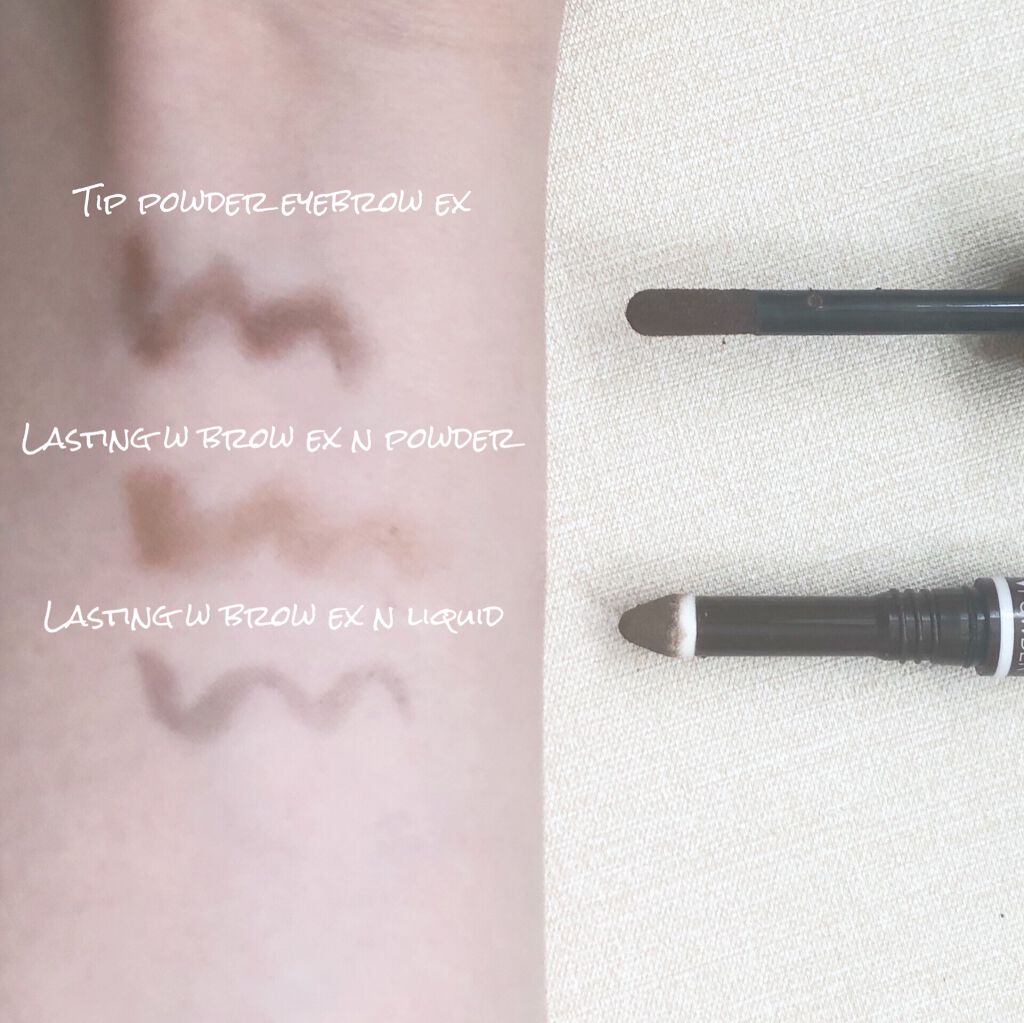 ラスティングWブロウEX N/サナ ニューボーン/リキッドアイブロウを使ったクチコミ（2枚目）