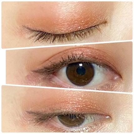 single eye color/la peau de gem./単色アイシャドウを使ったクチコミ(2枚目)