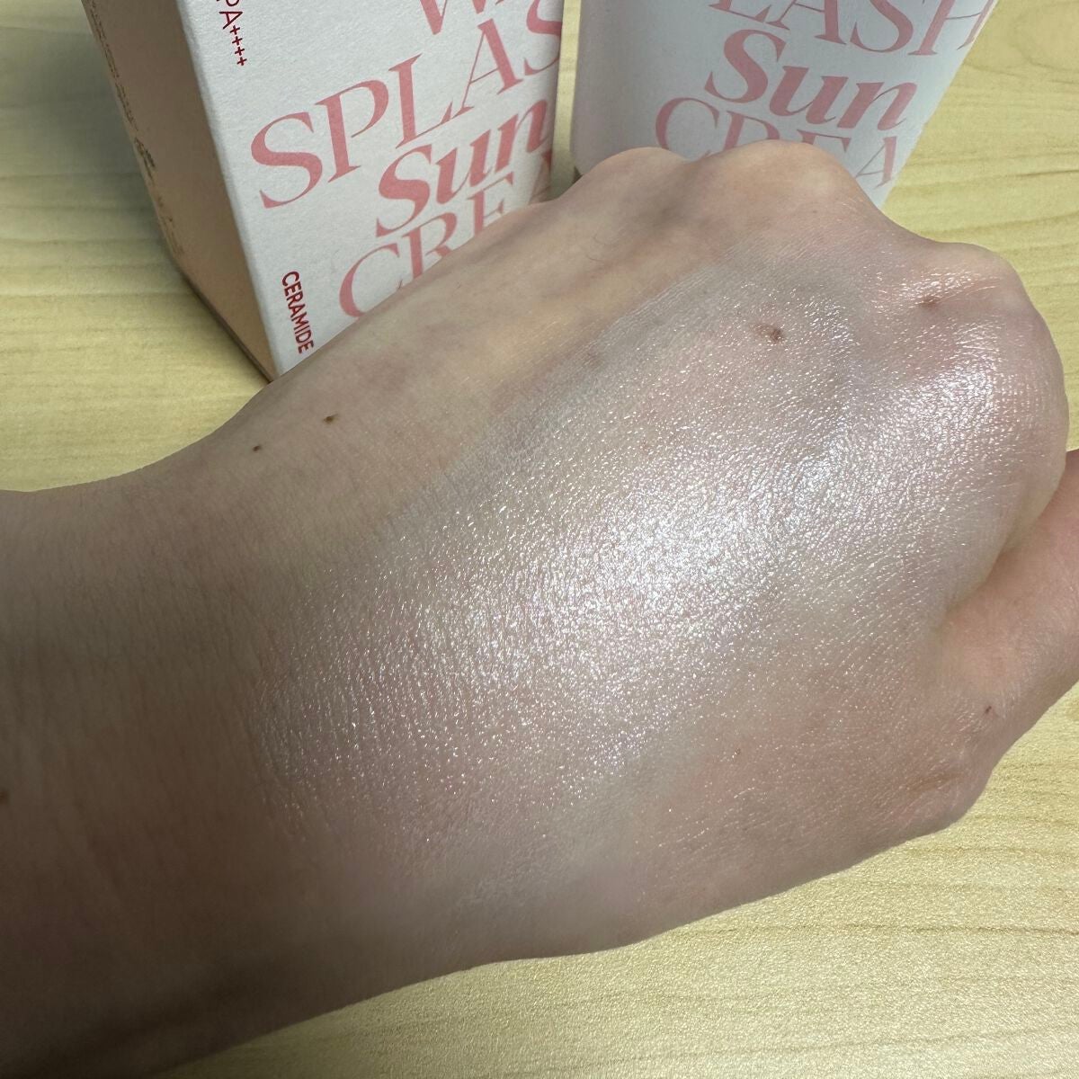 ウォータースプラッシュサンクリーム セラミド/espoir/日焼け止めクリームを使ったクチコミ(4枚目)