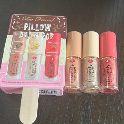 ピロー バーム ポップ リッチ & クリーミー リップ バーム トリオ /Too Faced/スキンケアキットを使ったクチコミ(2枚目)